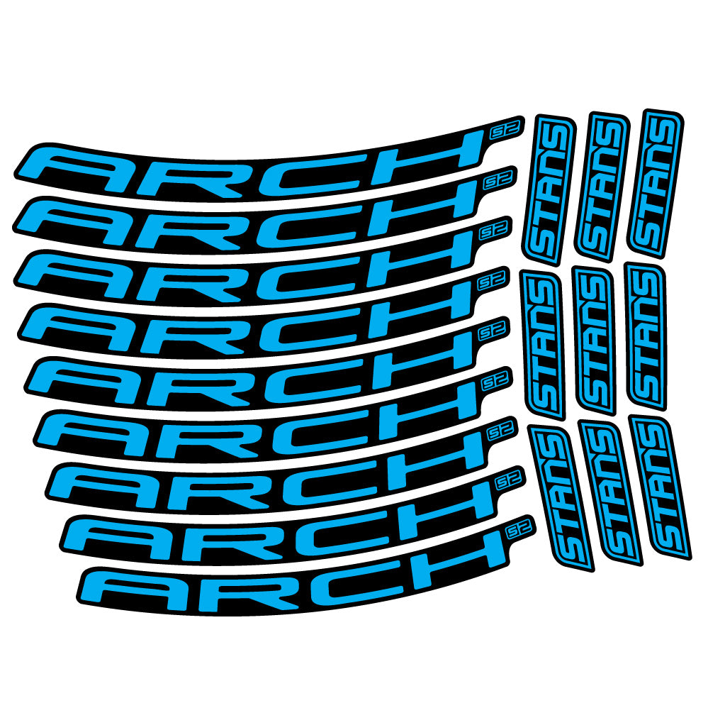 Autocollant Stans Arch S2 Ver.2, Roues VTT 29, Autocollant Vélo vinyle