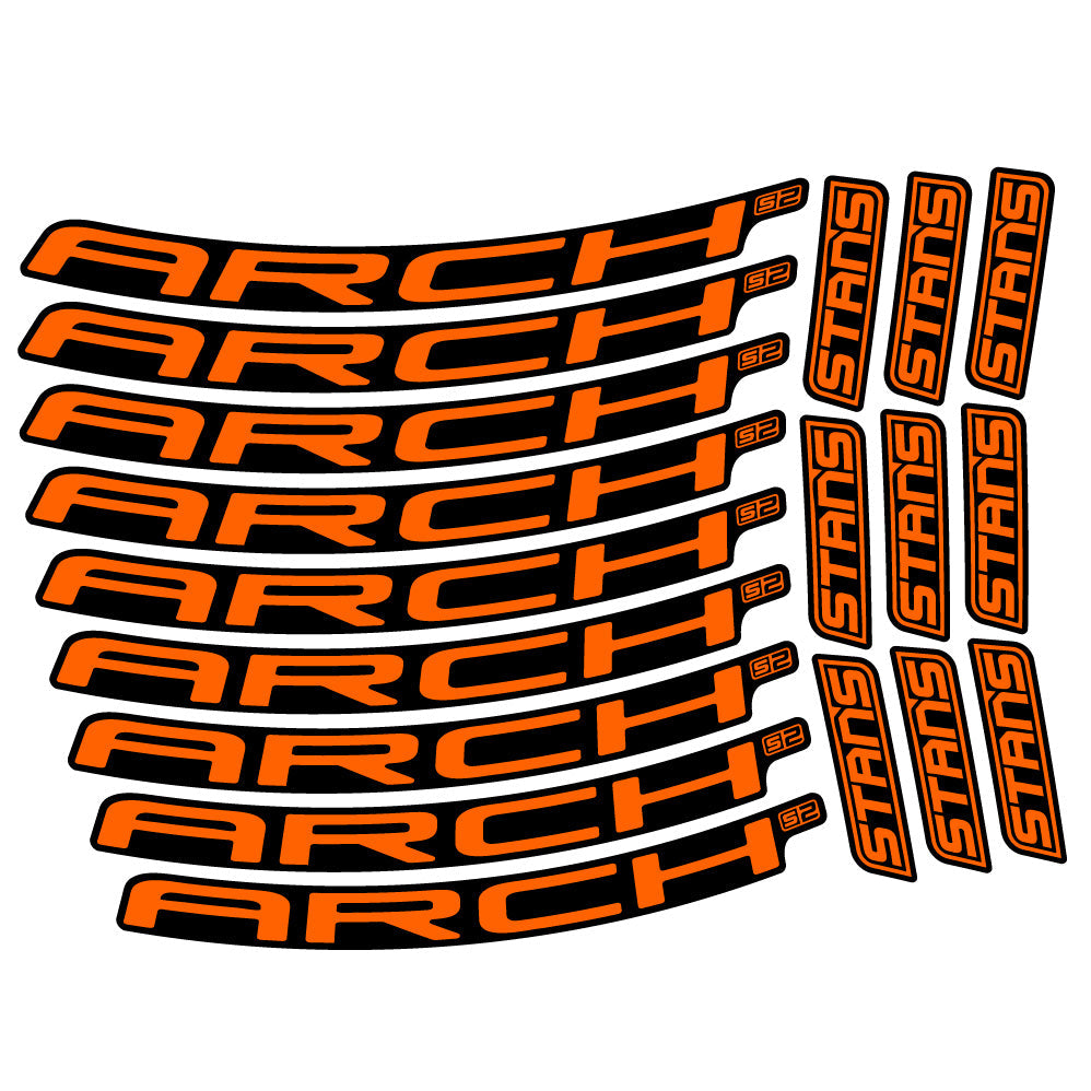 Autocollant Stans Arch S2 Ver.2, Roues VTT 29, Autocollant Vélo vinyle