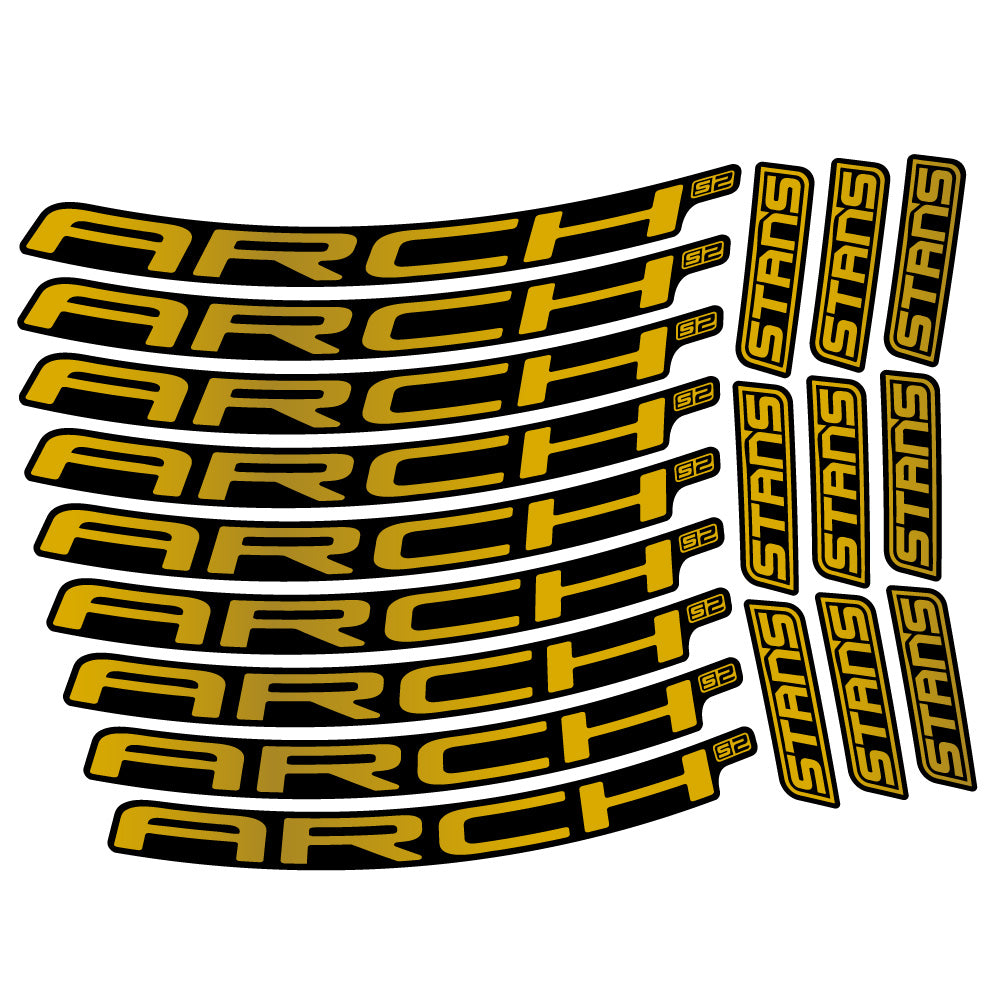 Autocollant Stans Arch S2 Ver.2, Roues VTT 29, Autocollant Vélo vinyle