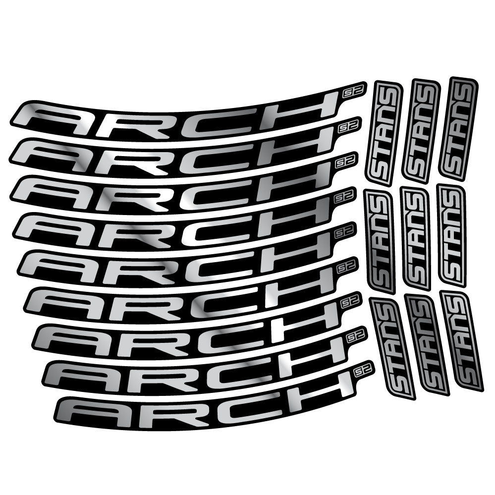 Autocollant Stans Arch S2 Ver.2, Roues VTT 29, Autocollant Vélo vinyle