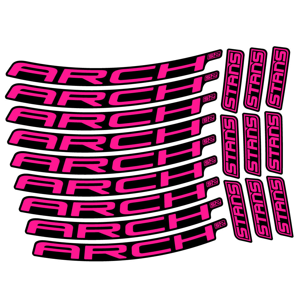 Autocollant Stans Arch S2 Ver.2, Roues VTT 29, Autocollant Vélo vinyle