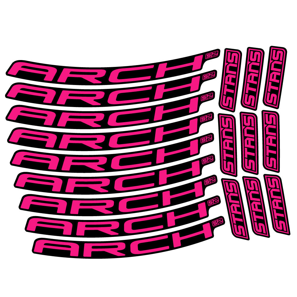 Autocollant Stans Arch S2 Ver.2, Roues VTT 29, Autocollant Vélo vinyle