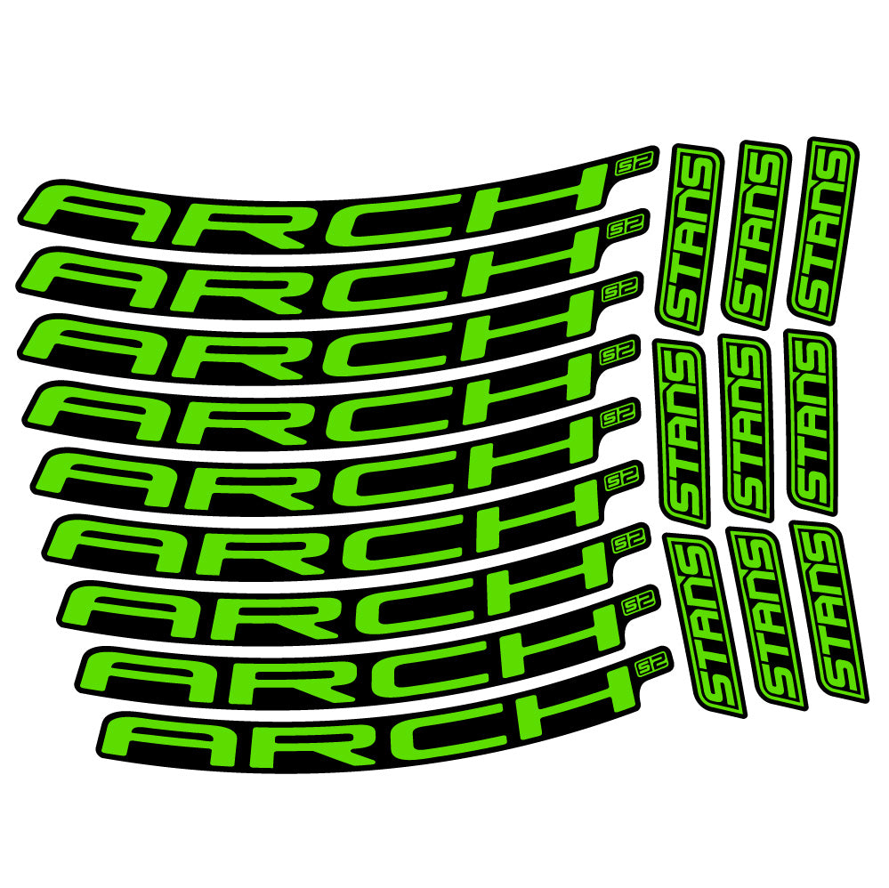 Autocollant Stans Arch S2 Ver.2, Roues VTT 29, Autocollant Vélo vinyle