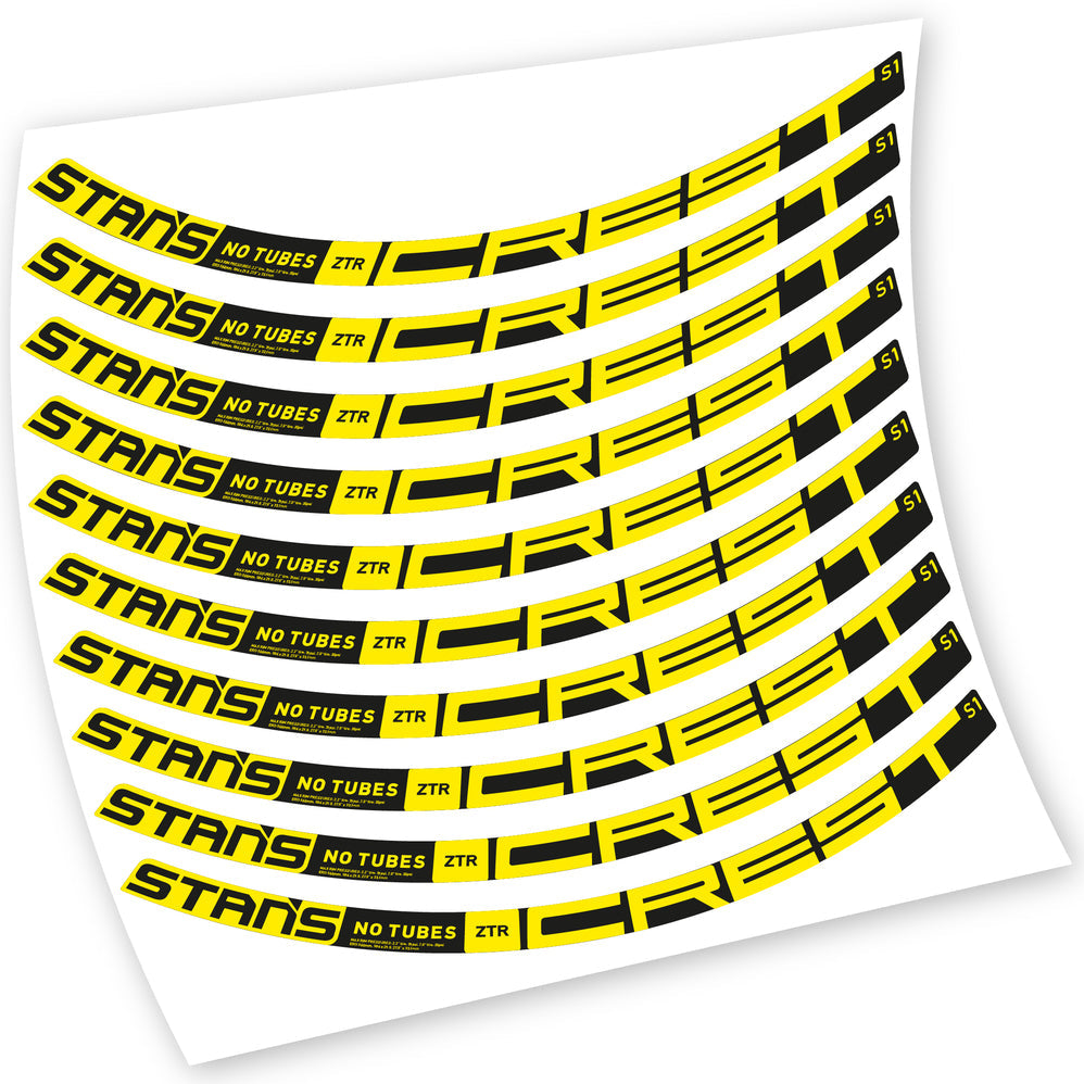 Autocollants, Stans Notubes ZTR Crest S1 2021, Roues VTT, Vélo vinyle sticker
