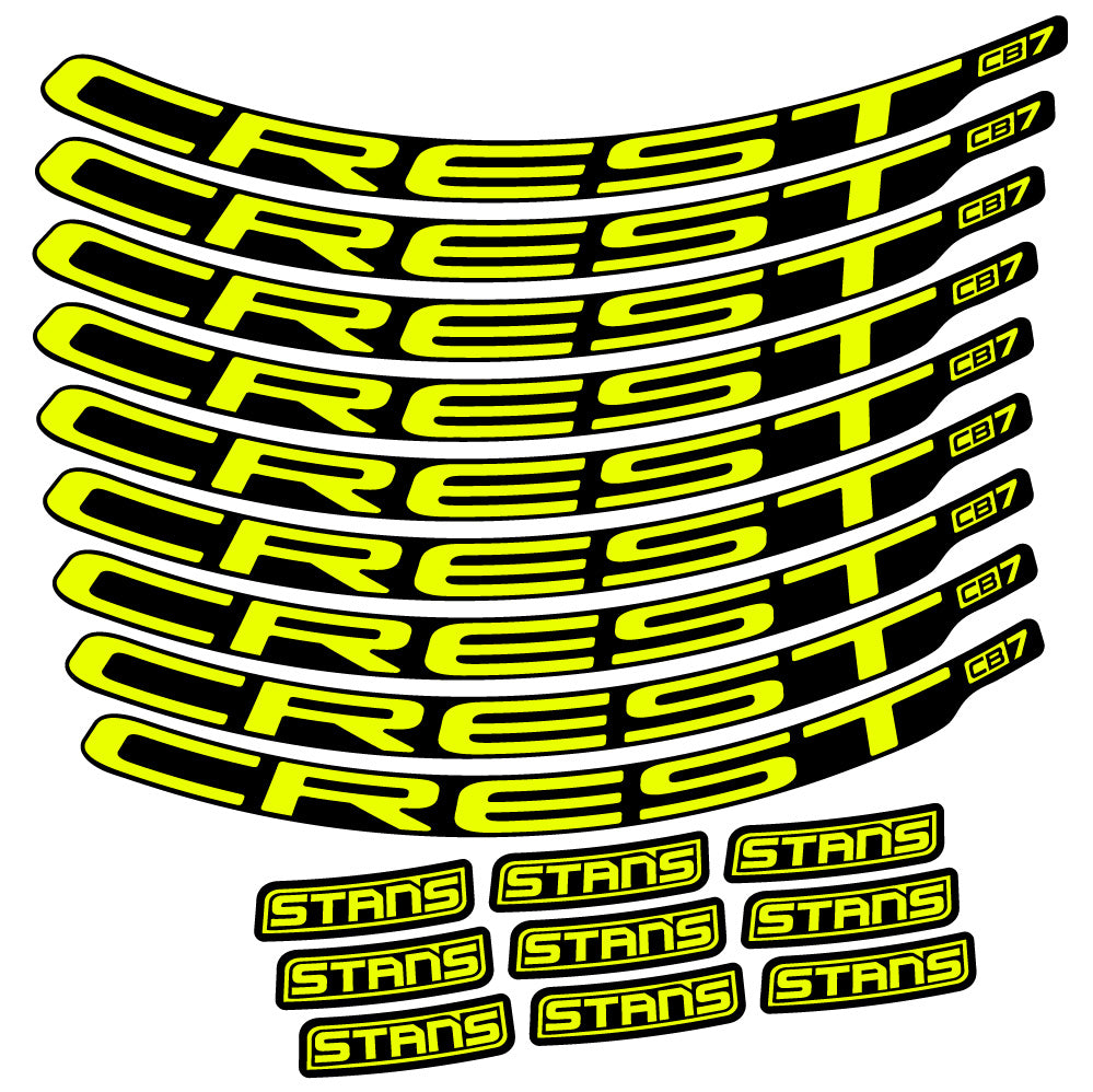 Autocollant Stans Crest CB7, Roues VTT 29, Autocollant Vélo vinyle