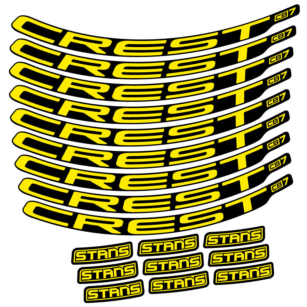 Autocollant Stans Crest CB7, Roues VTT 29, Autocollant Vélo vinyle