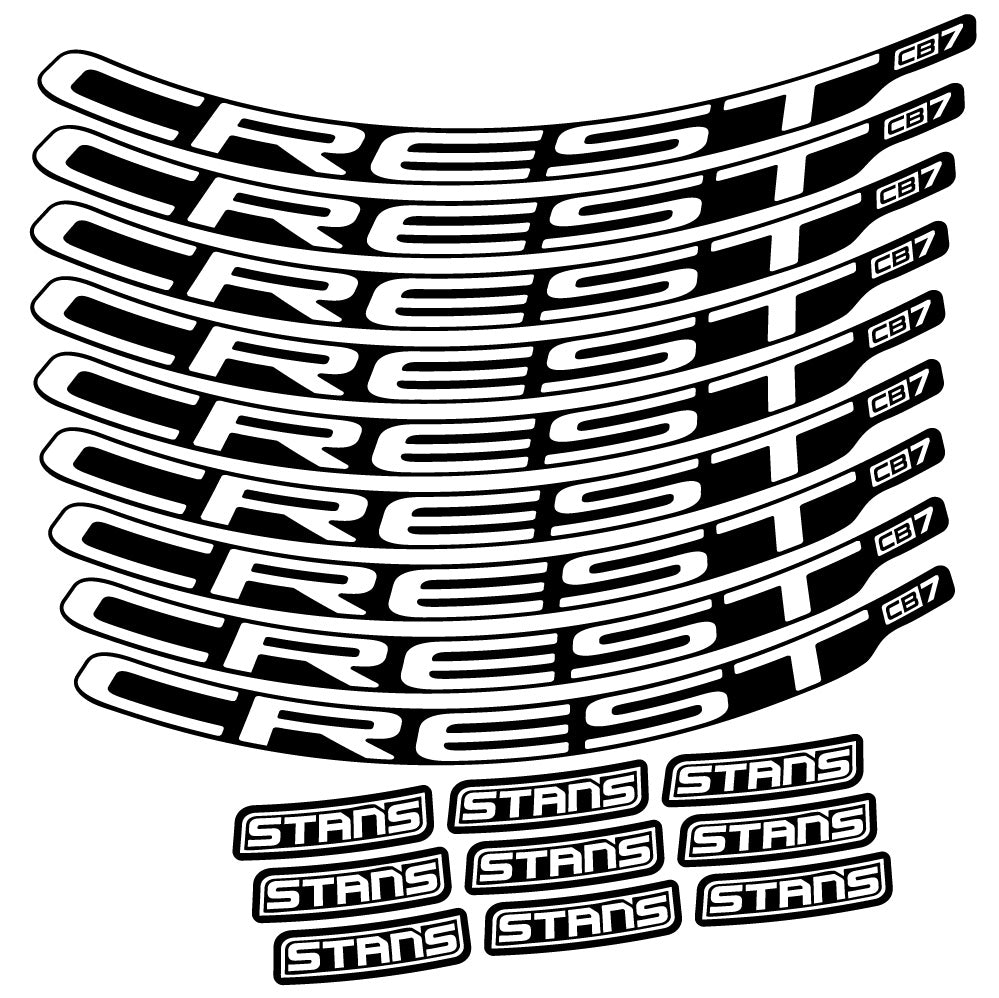 Autocollant Stans Crest CB7, Roues VTT 29, Autocollant Vélo vinyle