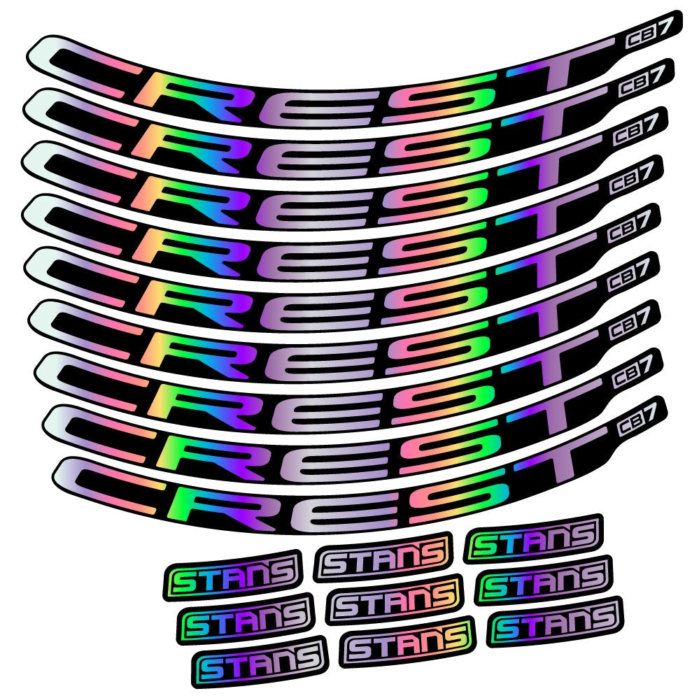 Autocollant Stans Crest CB7, Roues VTT 29, Autocollant Vélo vinyle