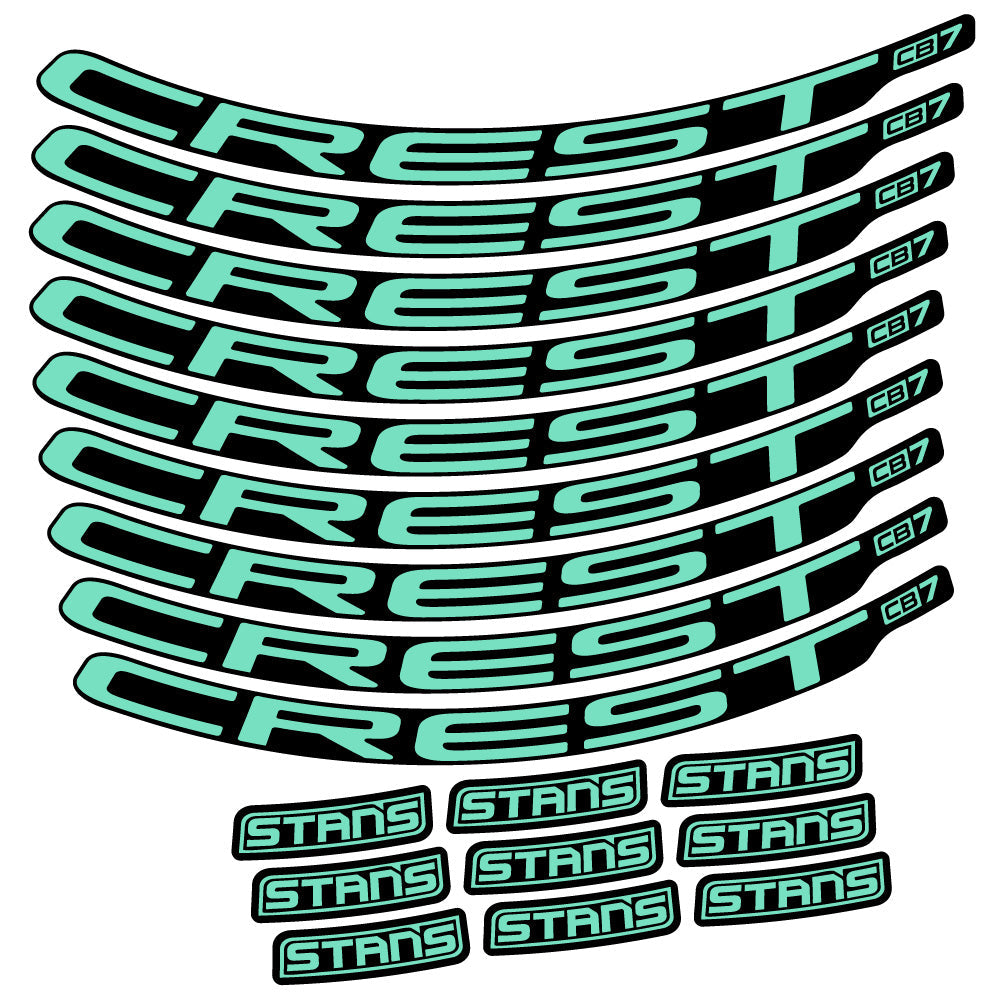 Autocollant Stans Crest CB7, Roues VTT 29, Autocollant Vélo vinyle