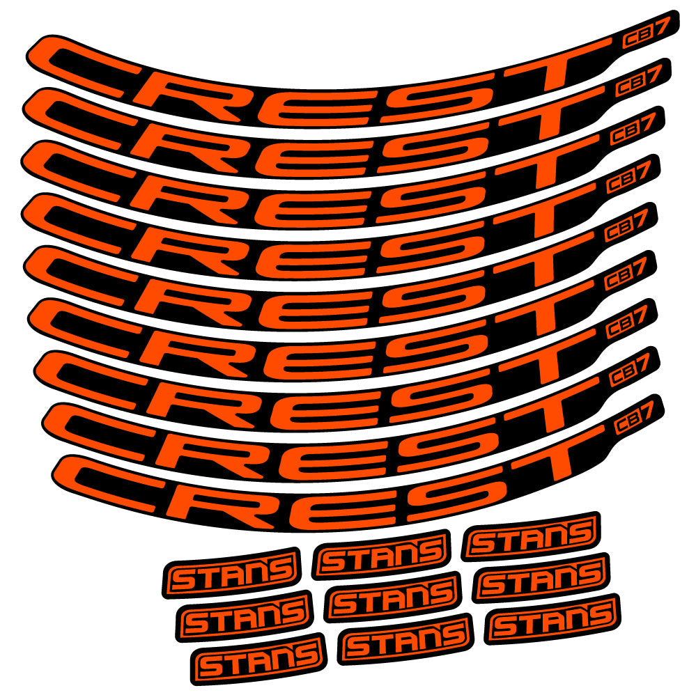 Autocollant Stans Crest CB7, Roues VTT 29, Autocollant Vélo vinyle