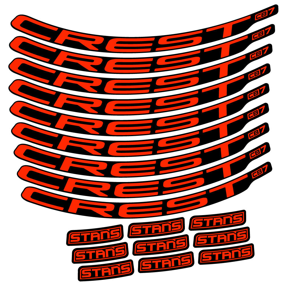 Autocollant Stans Crest CB7, Roues VTT 29, Autocollant Vélo vinyle