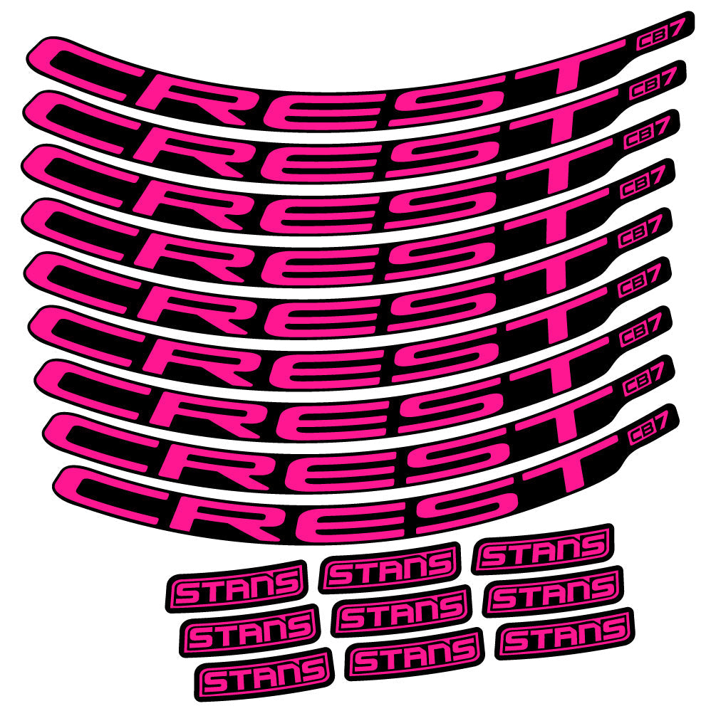 Autocollant Stans Crest CB7, Roues VTT 29, Autocollant Vélo vinyle