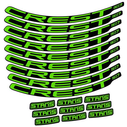 Autocollant Stans Crest CB7, Roues VTT 29, Autocollant Vélo vinyle