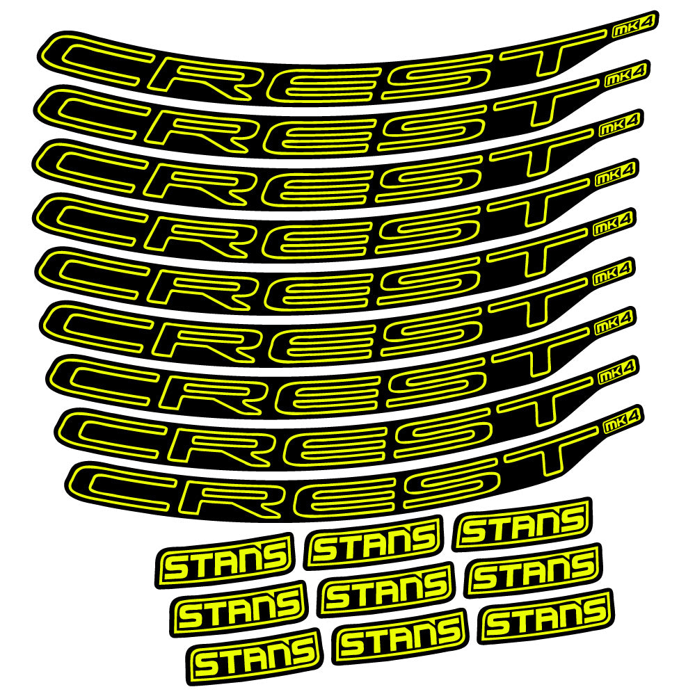 Autocollant Stans Crest MK4 Ver.1, Roues VTT 29, Autocollant Vélo vinyle