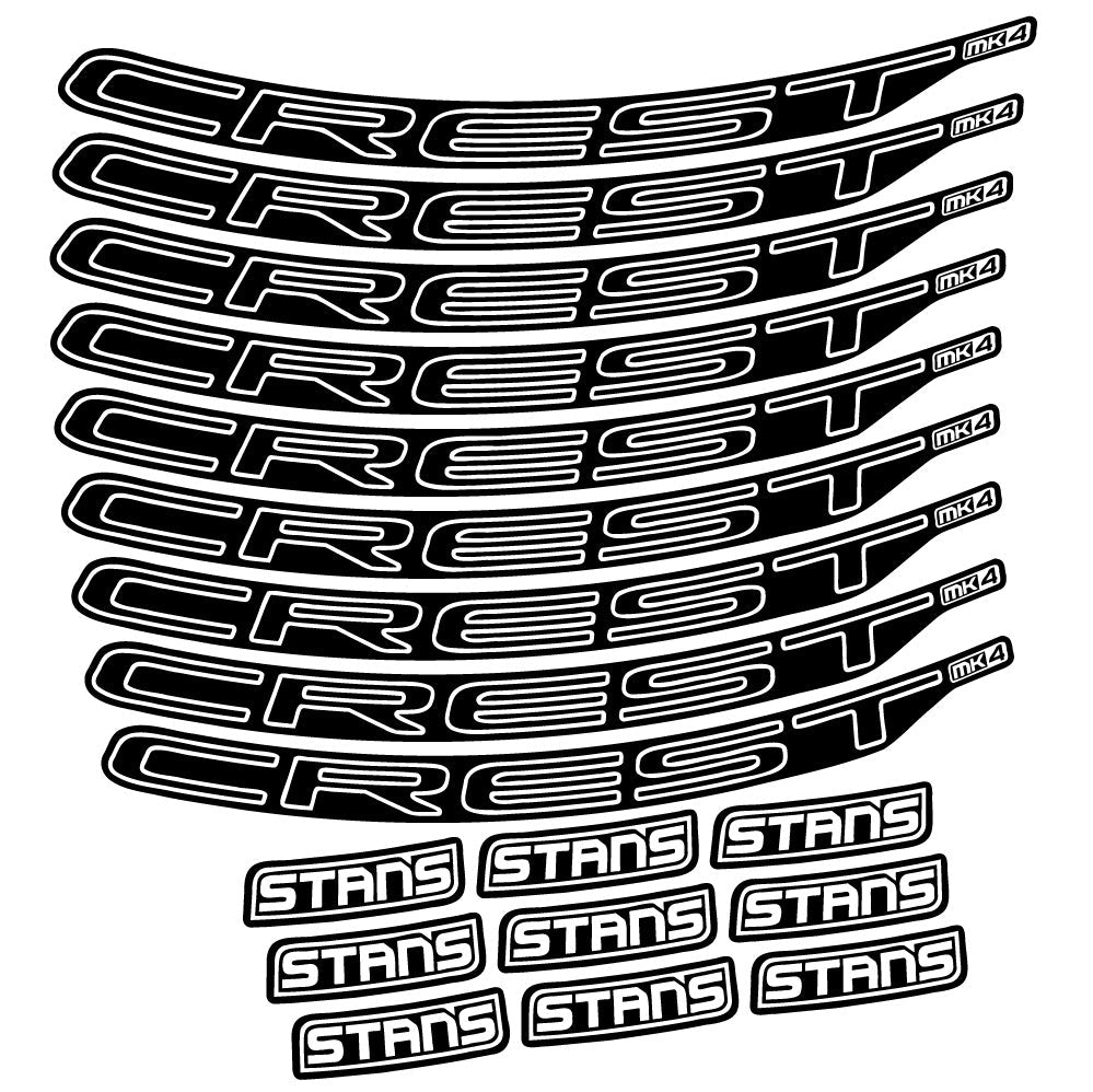 Autocollant Stans Crest MK4 Ver.1, Roues VTT 29, Autocollant Vélo vinyle