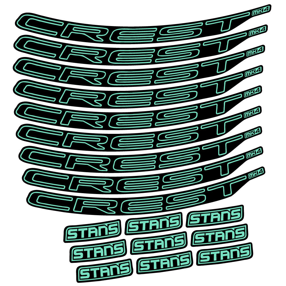 Autocollant Stans Crest MK4 Ver.1, Roues VTT 29, Autocollant Vélo vinyle