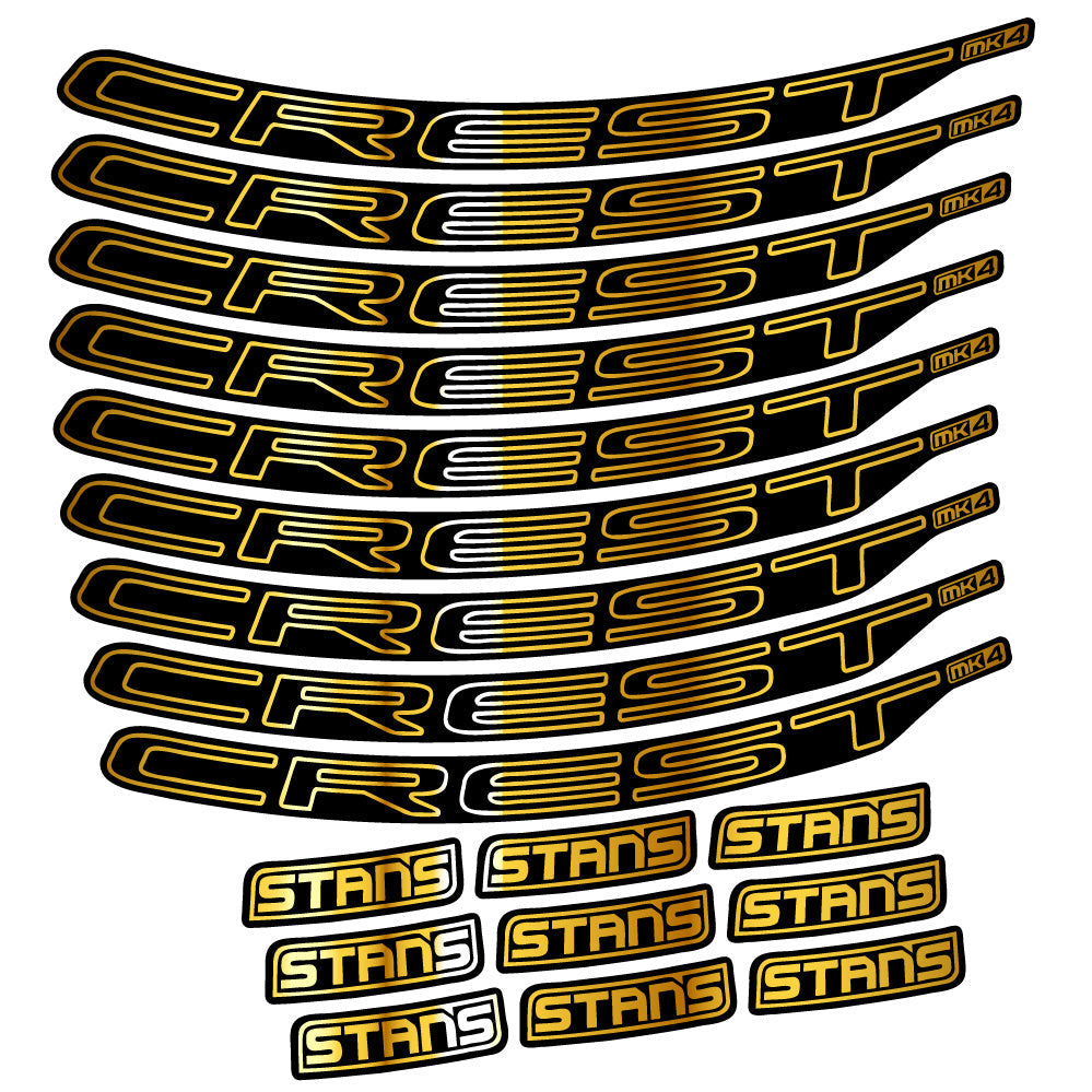 Autocollant Stans Crest MK4 Ver.1, Roues VTT 29, Autocollant Vélo vinyle