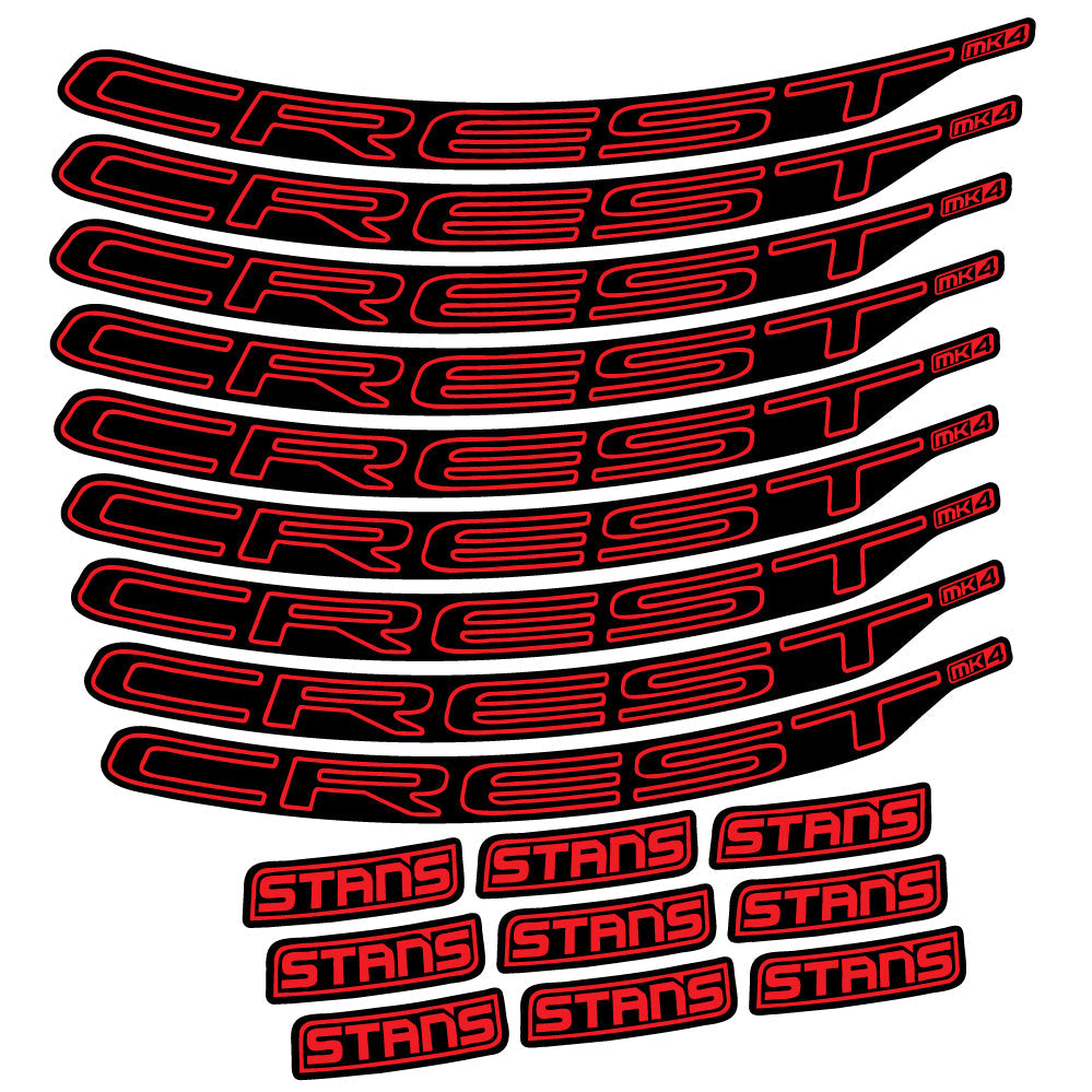 Autocollant Stans Crest MK4 Ver.1, Roues VTT 29, Autocollant Vélo vinyle