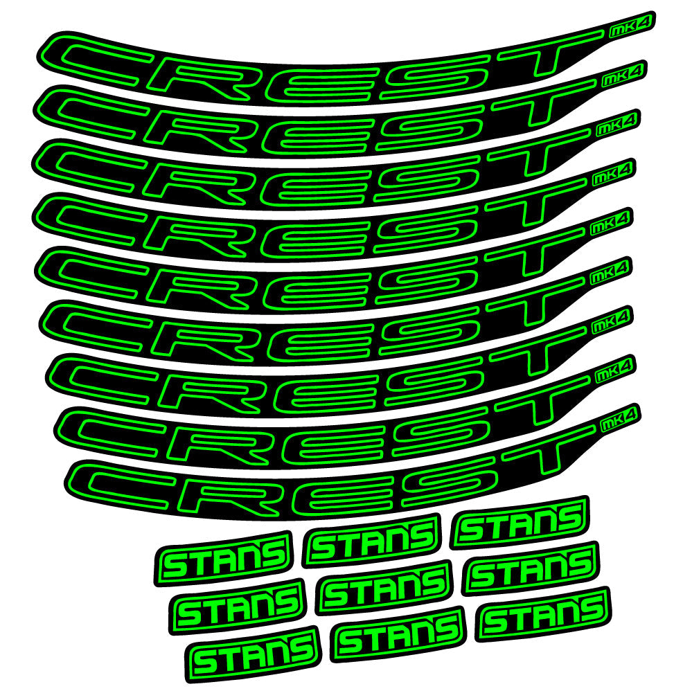 Autocollant Stans Crest MK4 Ver.1, Roues VTT 29, Autocollant Vélo vinyle