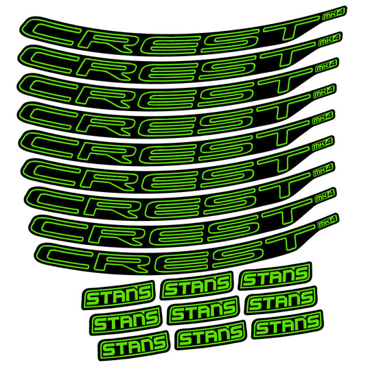 Autocollant Stans Crest MK4 Ver.1, Roues VTT 29, Autocollant Vélo vinyle