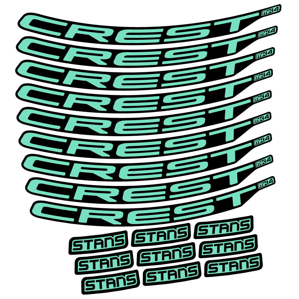 Autocollant Stans Crest MK4 Ver.2, Roues VTT 29, Autocollant Vélo vinyle