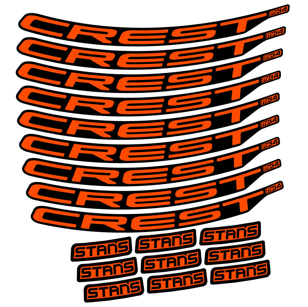 Autocollant Stans Crest MK4 Ver.2, Roues VTT 29, Autocollant Vélo vinyle