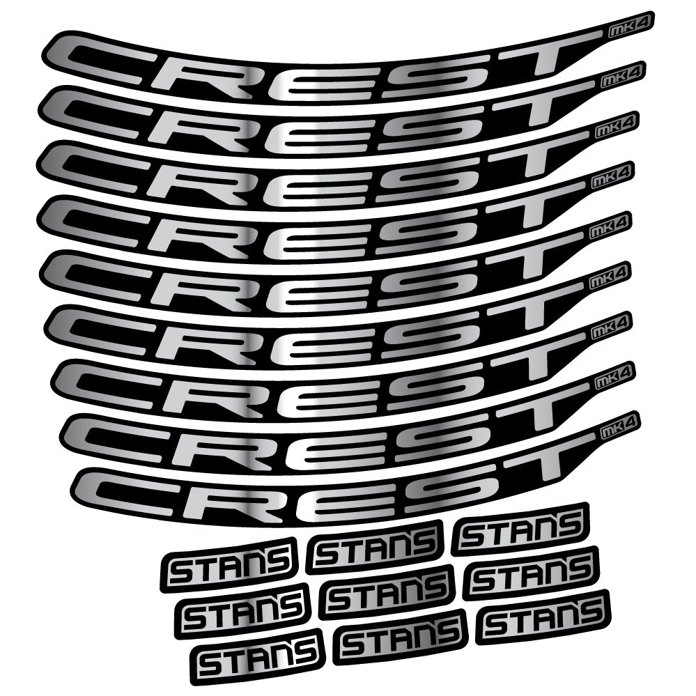 Autocollant Stans Crest MK4 Ver.2, Roues VTT 29, Autocollant Vélo vinyle