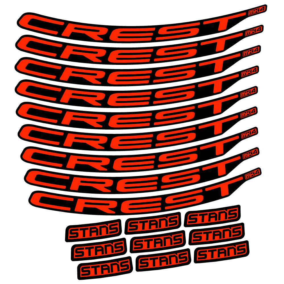 Autocollant Stans Crest MK4 Ver.2, Roues VTT 29, Autocollant Vélo vinyle