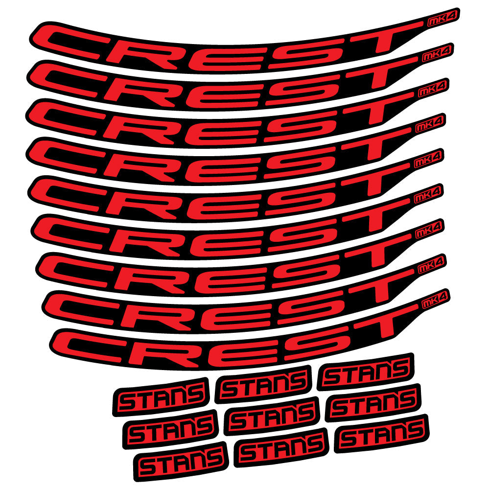 Autocollant Stans Crest MK4 Ver.2, Roues VTT 29, Autocollant Vélo vinyle