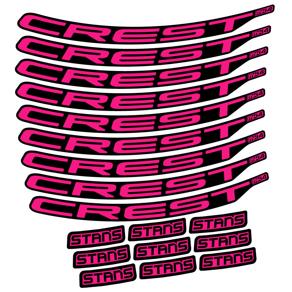 Autocollant Stans Crest MK4 Ver.2, Roues VTT 29, Autocollant Vélo vinyle