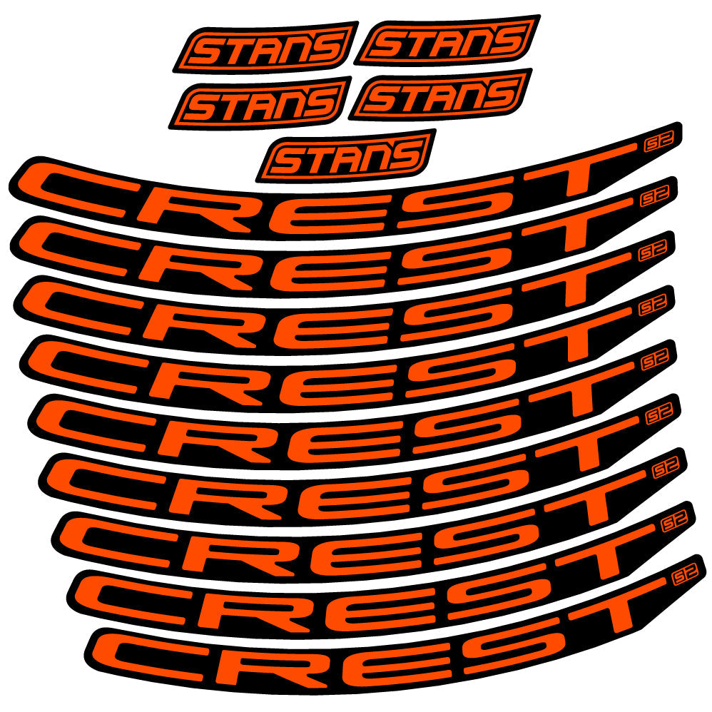 Autocollant Stans Notubes Crest S2, Roues VTT 29, Vélo vinyle autocollant