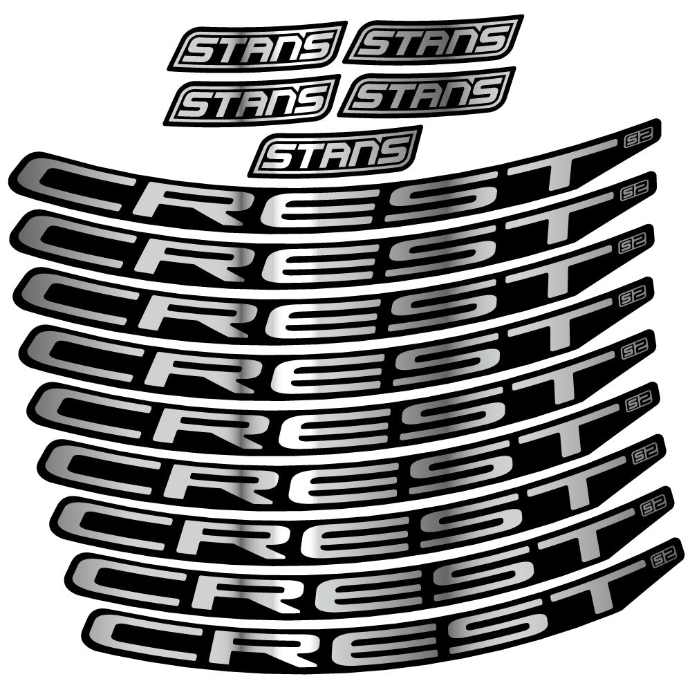 Autocollant Stans Notubes Crest S2, Roues VTT 29, Vélo vinyle autocollant