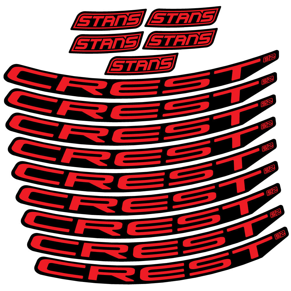 Autocollant Stans Notubes Crest S2, Roues VTT 29, Vélo vinyle autocollant