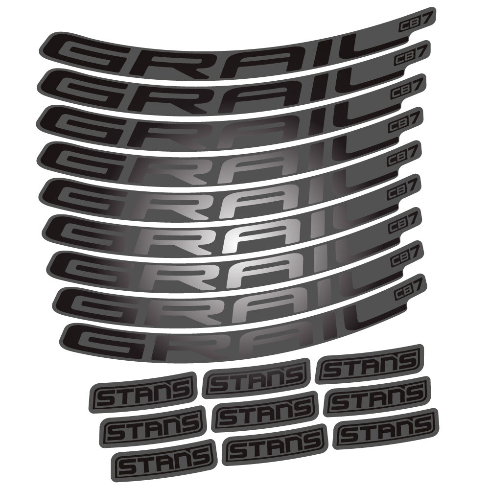Autocollant Stans Grail CB7 Ver.2, Roues VTT 29, Autocollant Vélo vinyle