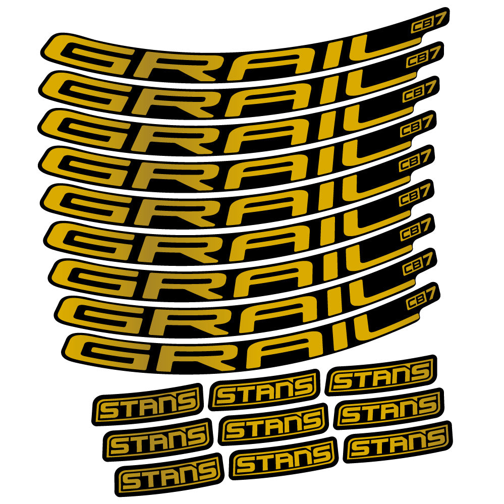 Autocollant Stans Grail CB7 Ver.2, Roues VTT 29, Autocollant Vélo vinyle