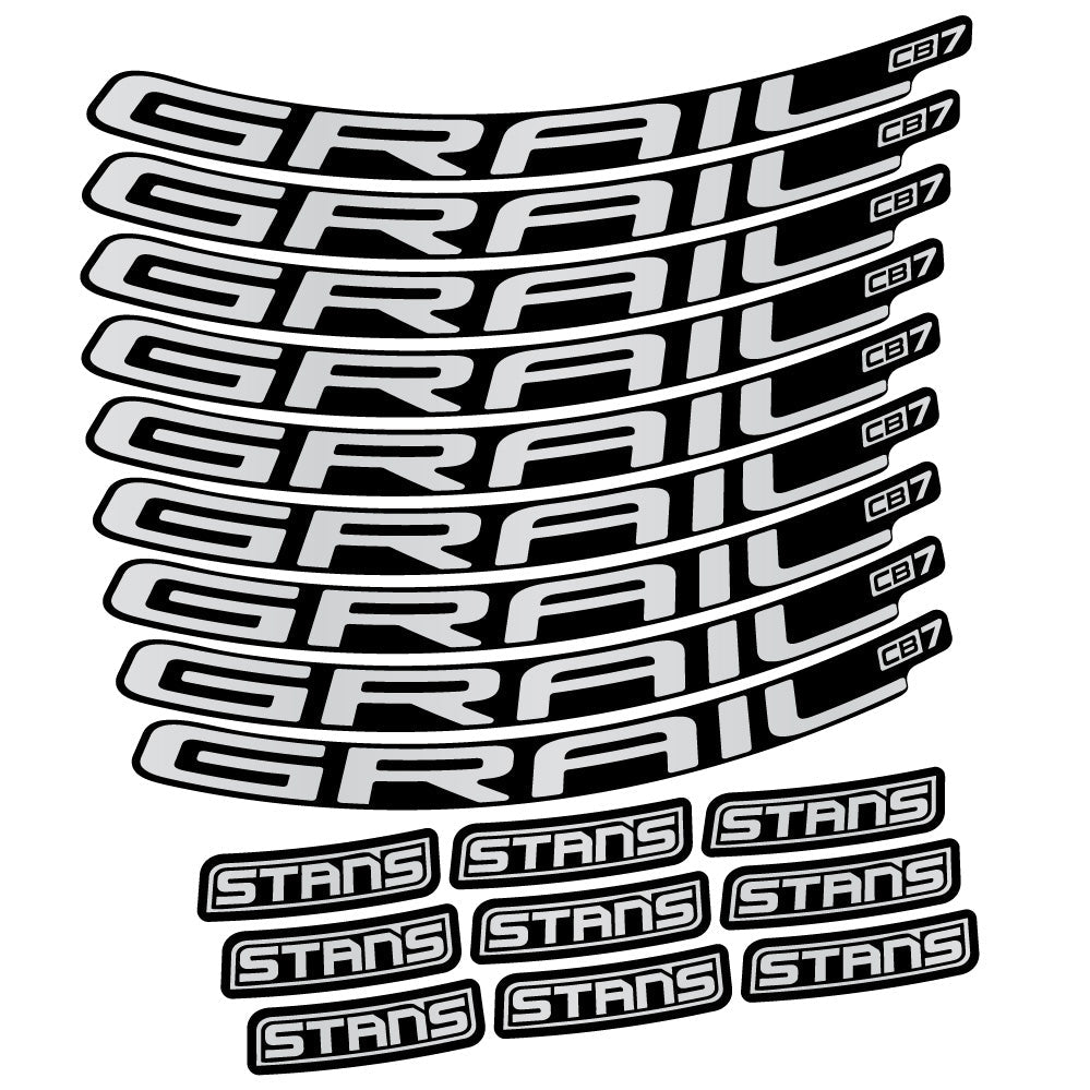 Autocollant Stans Grail CB7 Ver.2, Roues VTT 29, Autocollant Vélo vinyle