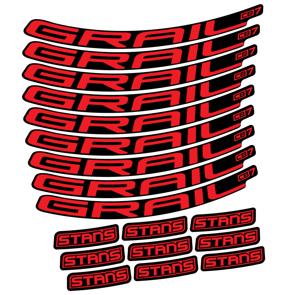 Autocollant Stans Grail CB7 Ver.2, Roues VTT 29, Autocollant Vélo vinyle