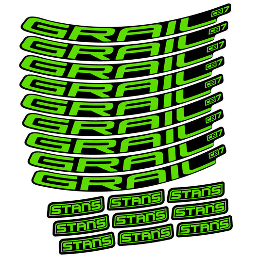 Autocollant Stans Grail CB7 Ver.2, Roues VTT 29, Autocollant Vélo vinyle