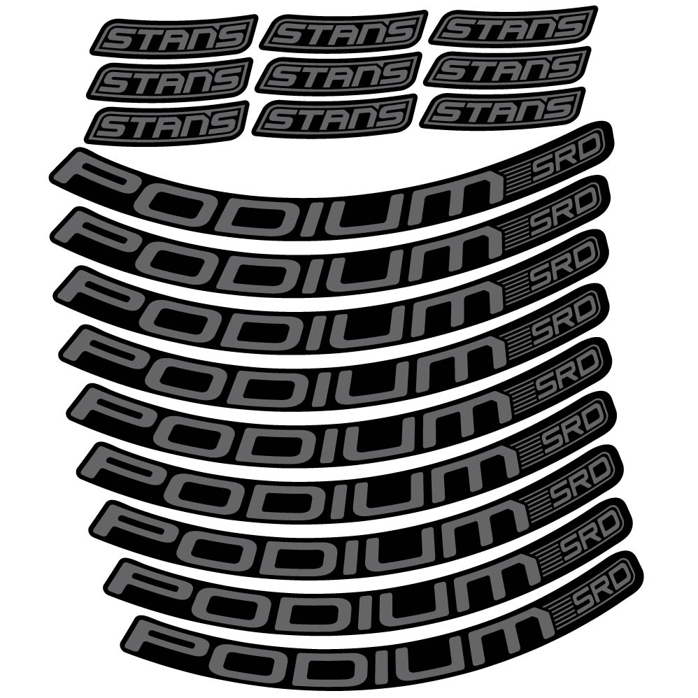 Autocollant Stans Podium SRD, Roues VTT 29, Autocollant Vélo vinyle