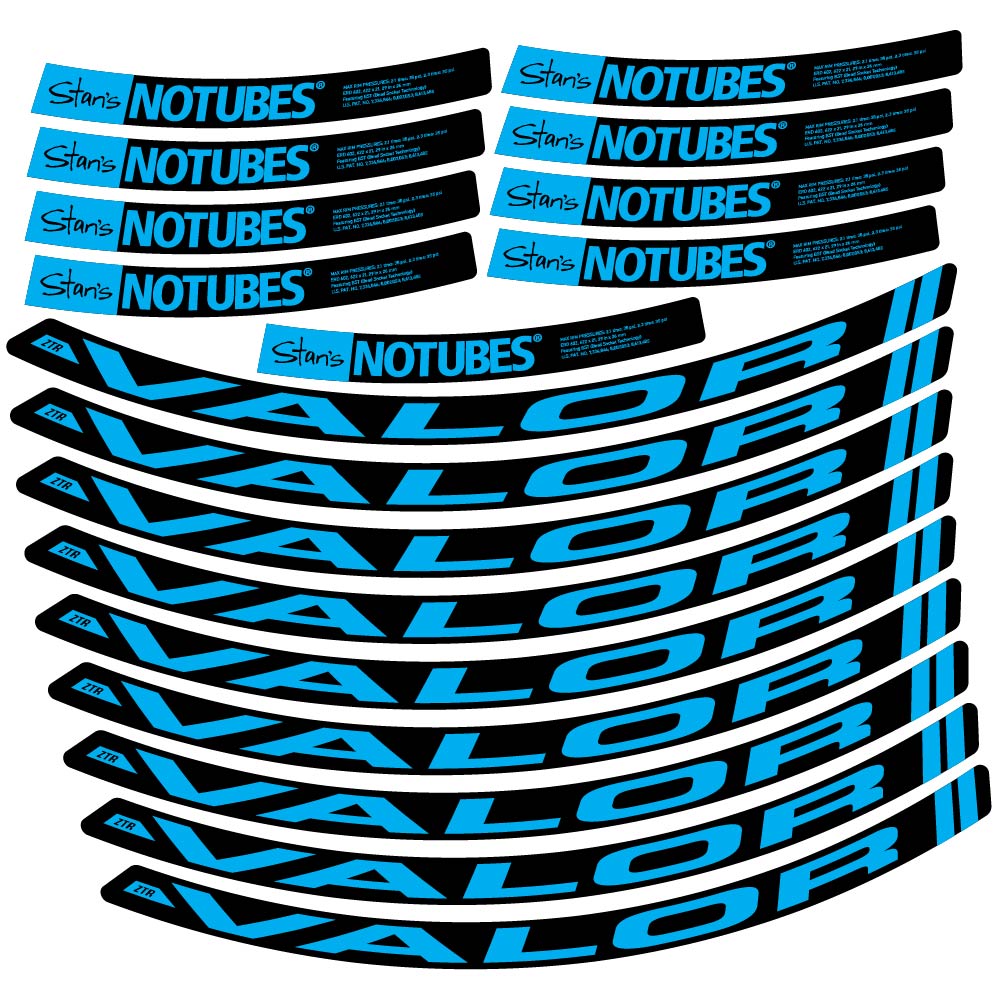 Autocollant Stans Notubes ZTR Valor, Roues VTT 29, Vélo vinyle autocollant
