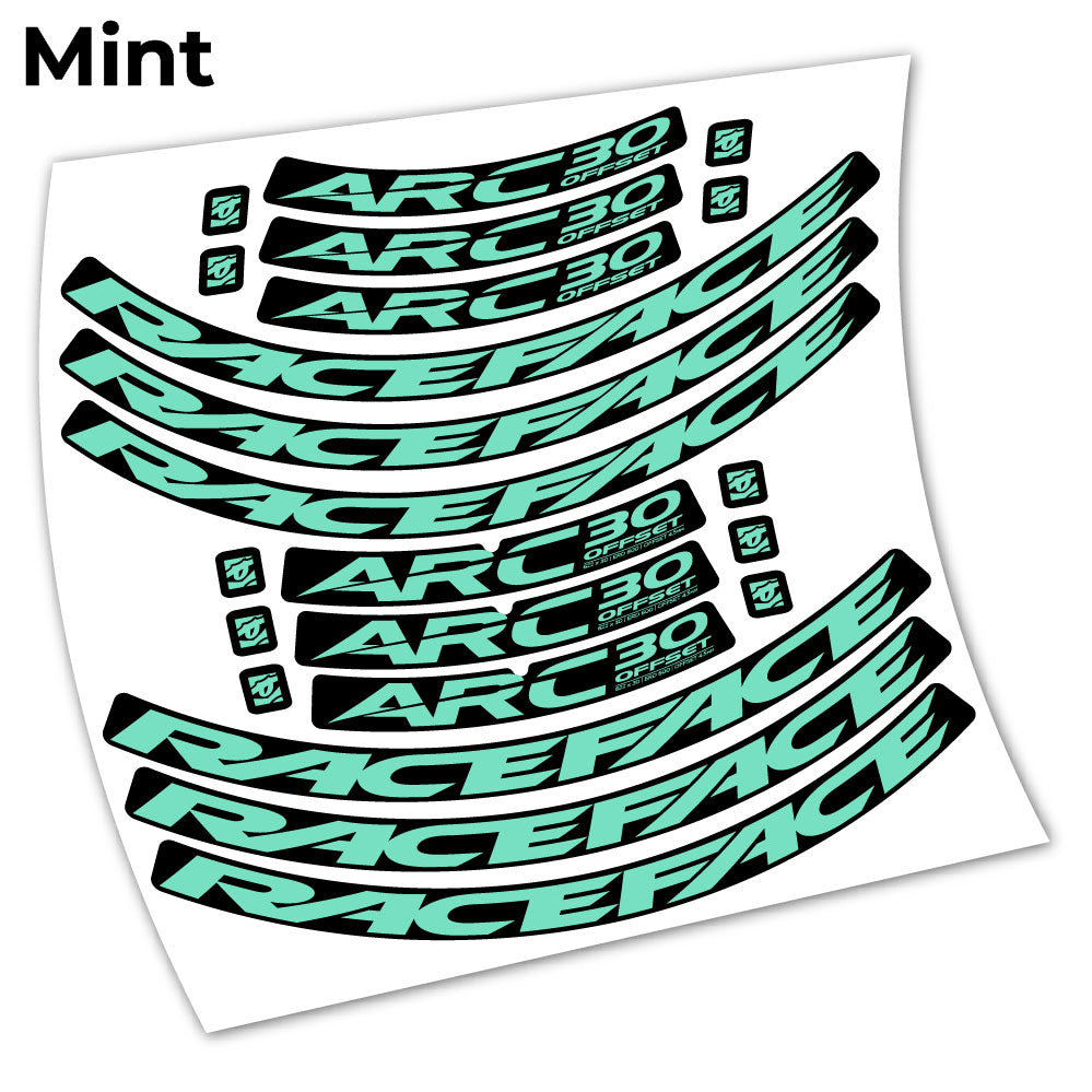 Autocollant Raceface ARC30 Offset 2021 Vinyle autocollant