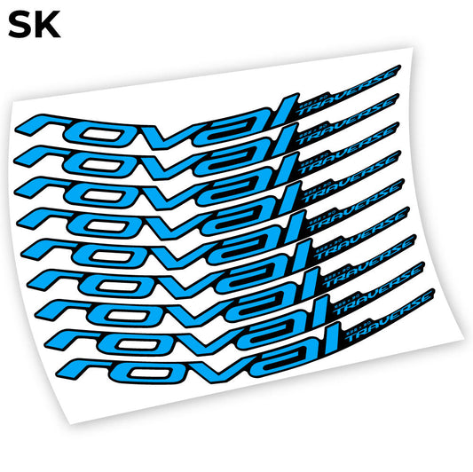 Autocollant, Roval Traverse Alloy 2019, Mountain Wheel Vélos Vinyle sticker