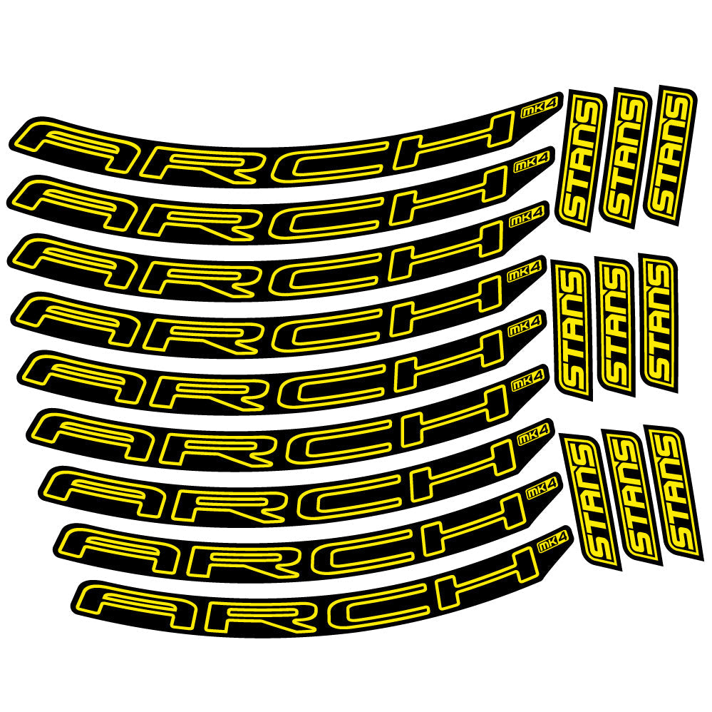 Autocollant Stans Arch MK4 2021, Roues VTT 29, Autocollant Vélo vinyle