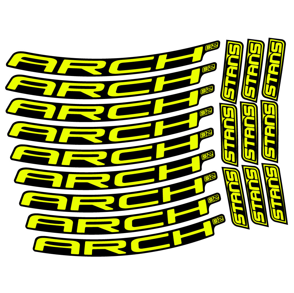Autocollant Stans Arch S2 2021, Roues VTT 29, Autocollant Vélo vinyle