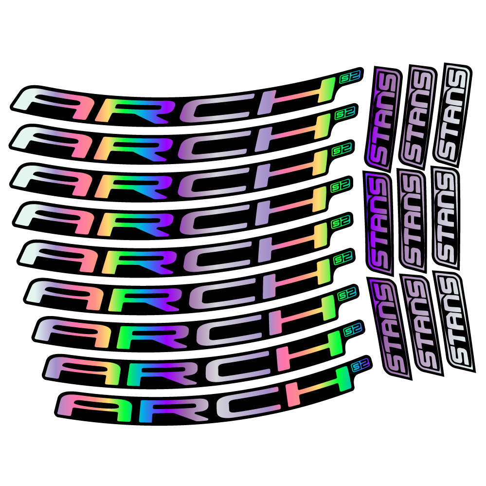 Autocollant Stans Arch S2 2021, Roues VTT 29, Autocollant Vélo vinyle