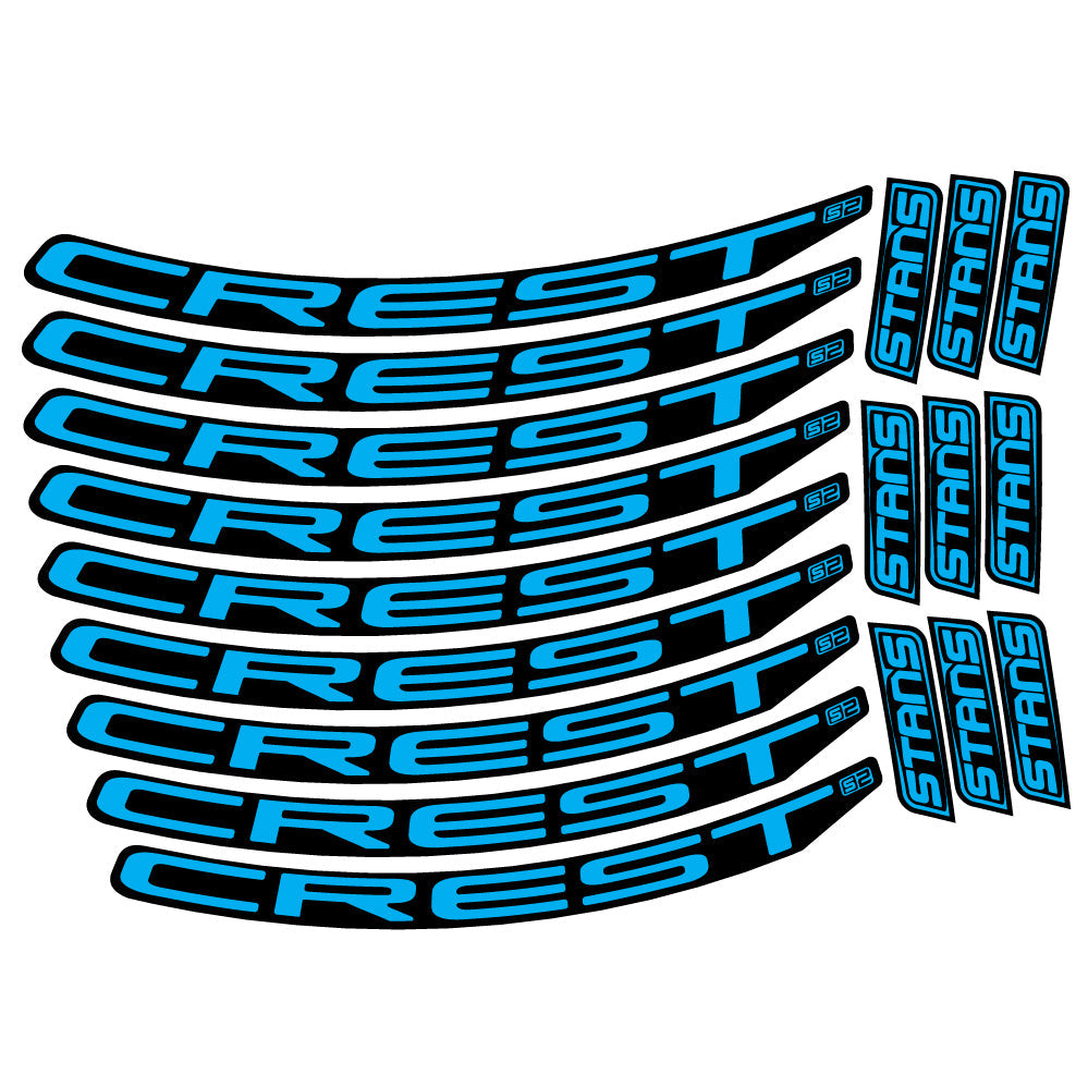Autocollant Stans Crest S2, Roues VTT 29, Autocollant Vélo vinyle