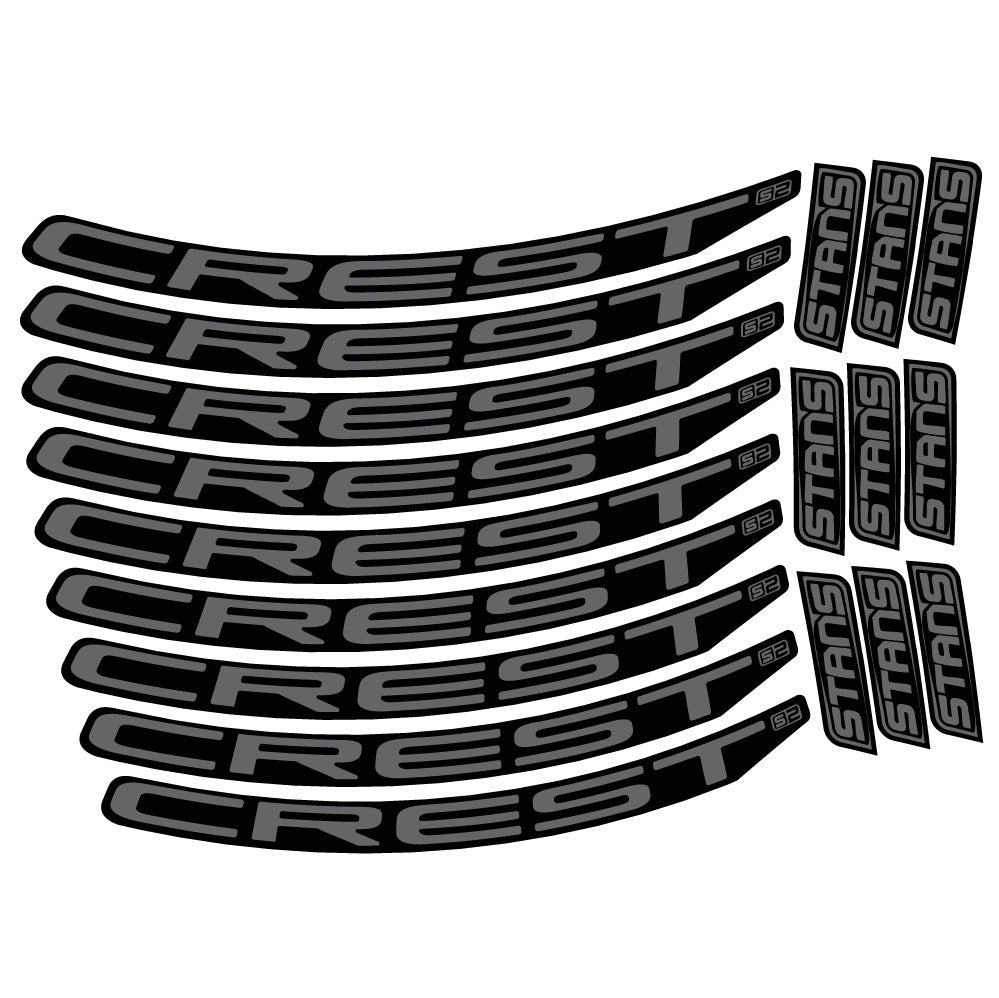 Autocollant Stans Crest S2, Roues VTT 29, Autocollant Vélo vinyle