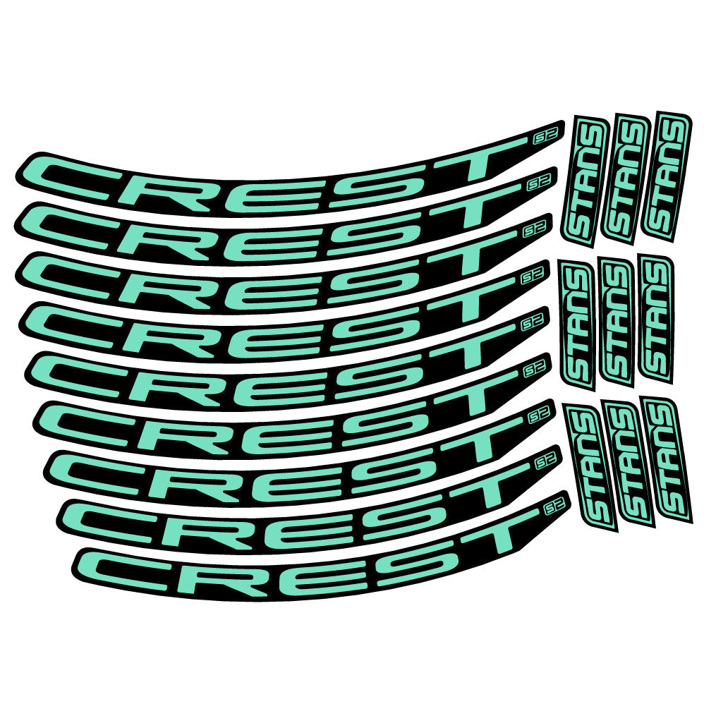 Autocollant Stans Crest S2, Roues VTT 29, Autocollant Vélo vinyle