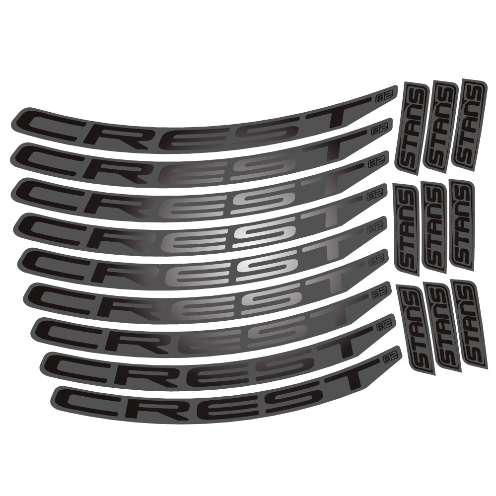 Autocollant Stans Crest S2, Roues VTT 29, Autocollant Vélo vinyle