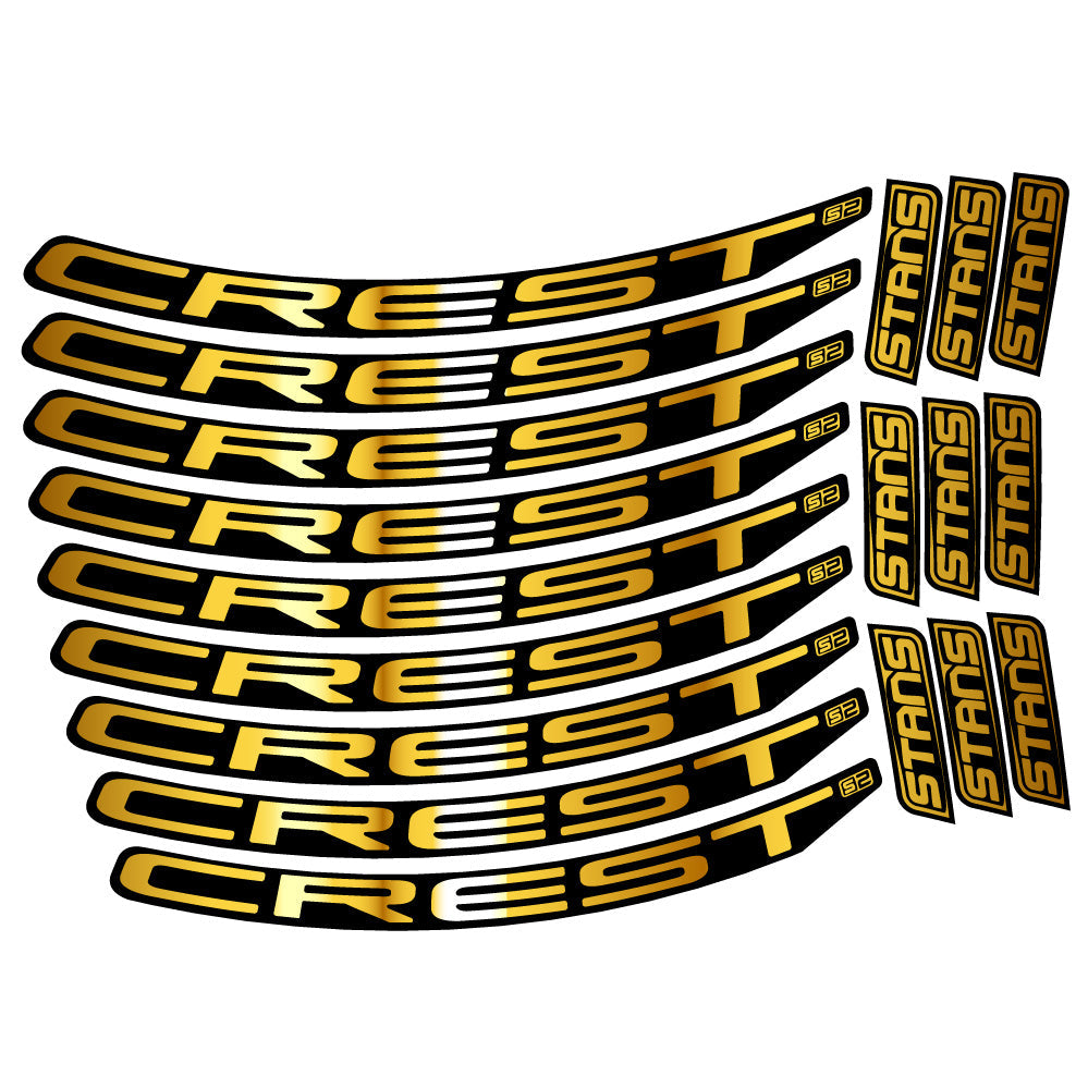 Autocollant Stans Crest S2, Roues VTT 29, Autocollant Vélo vinyle